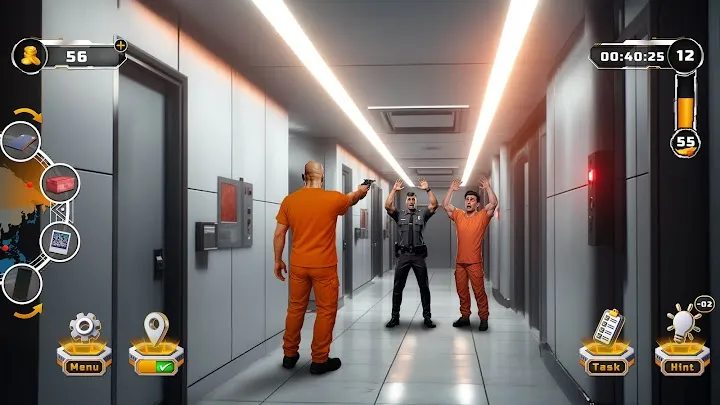 Mapa więzienia — strefy